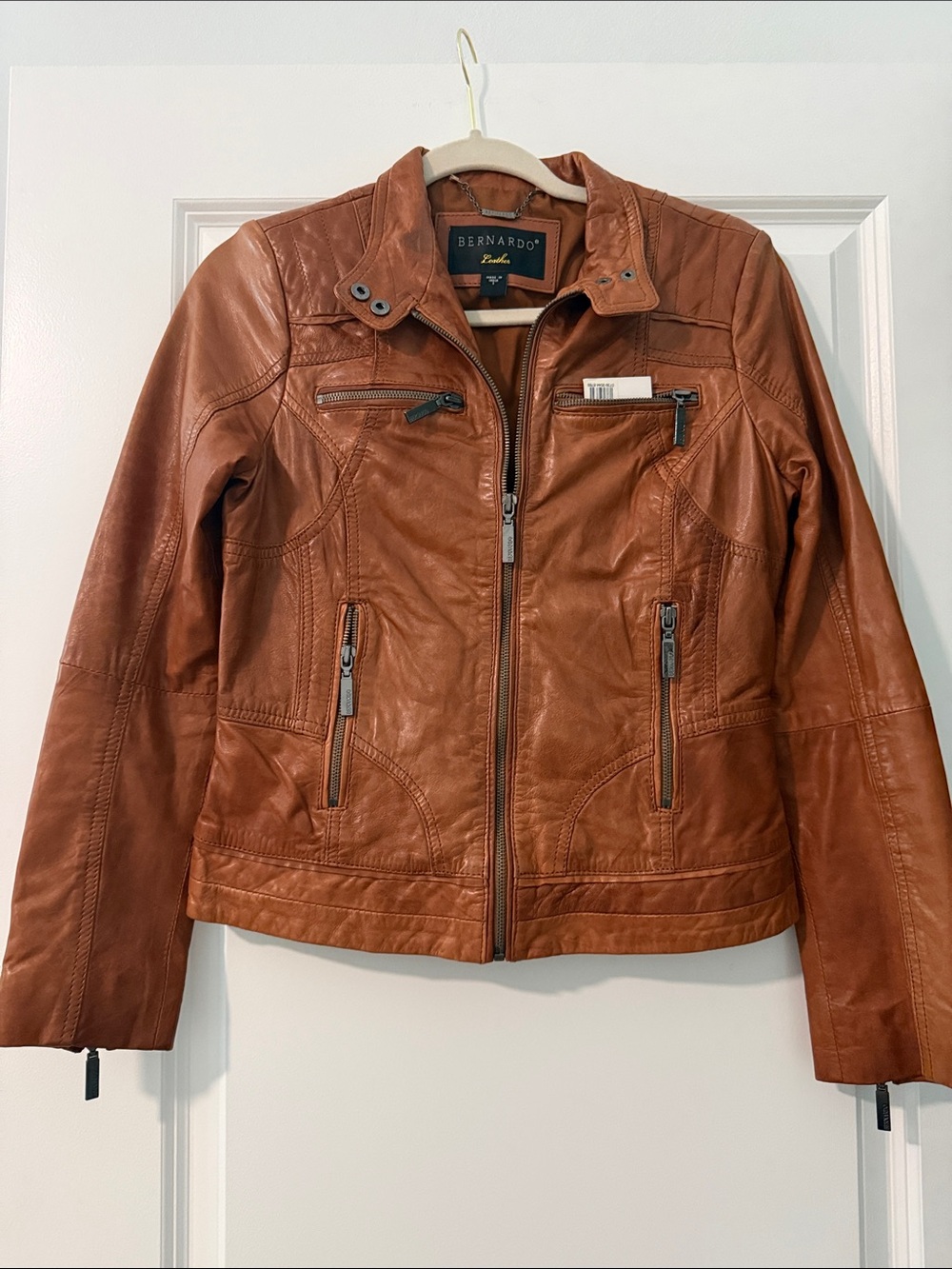 Bernardo leather motorcycle jacket S